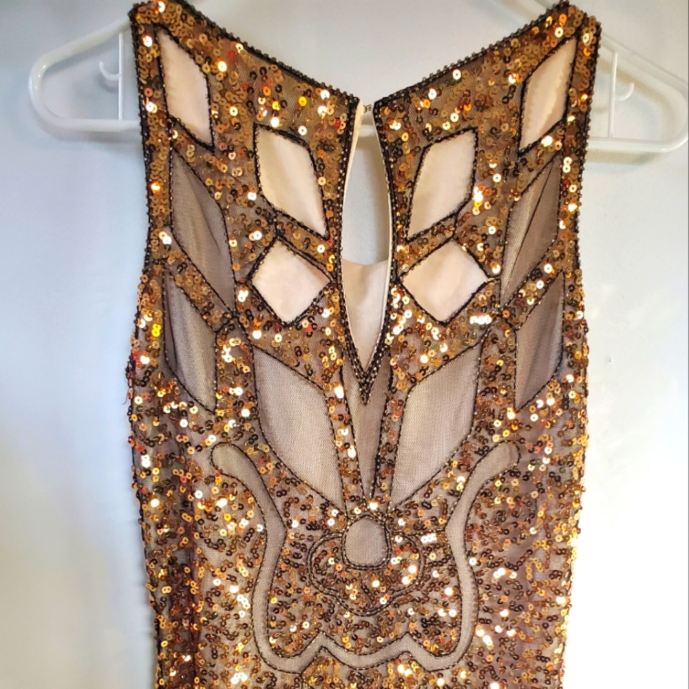 Gold flapper dress
